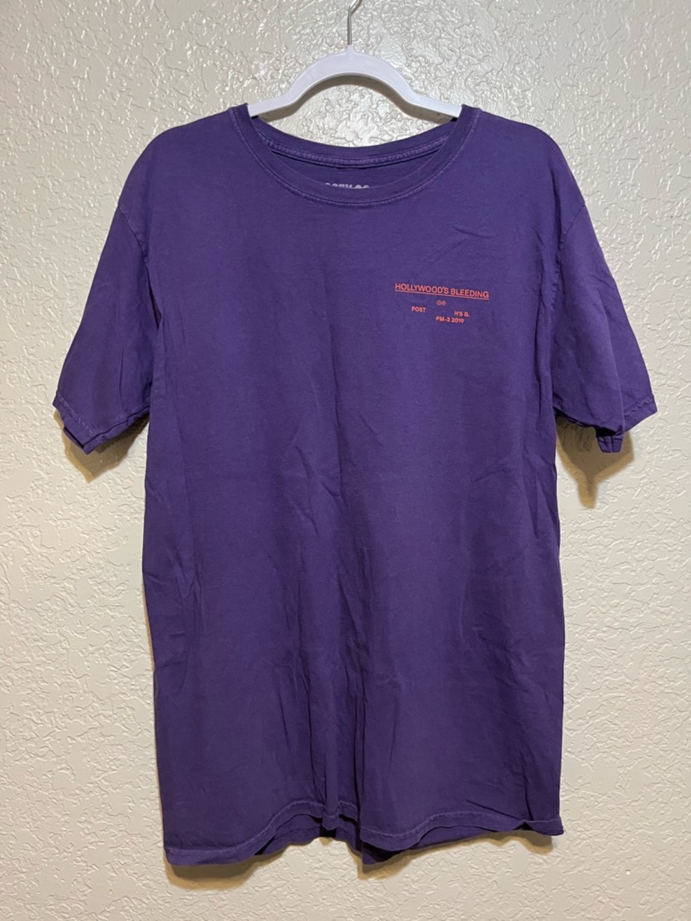 Post Malone Hollywood’s Bleeding Tour Tee Shirt M